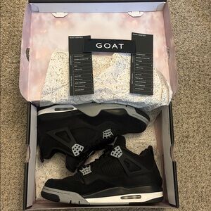 Jordan 4 “Black Canvas”